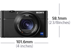 RX100 V aukščiausios klasės kompaktinis fotoaparatas su 1.0 tipo