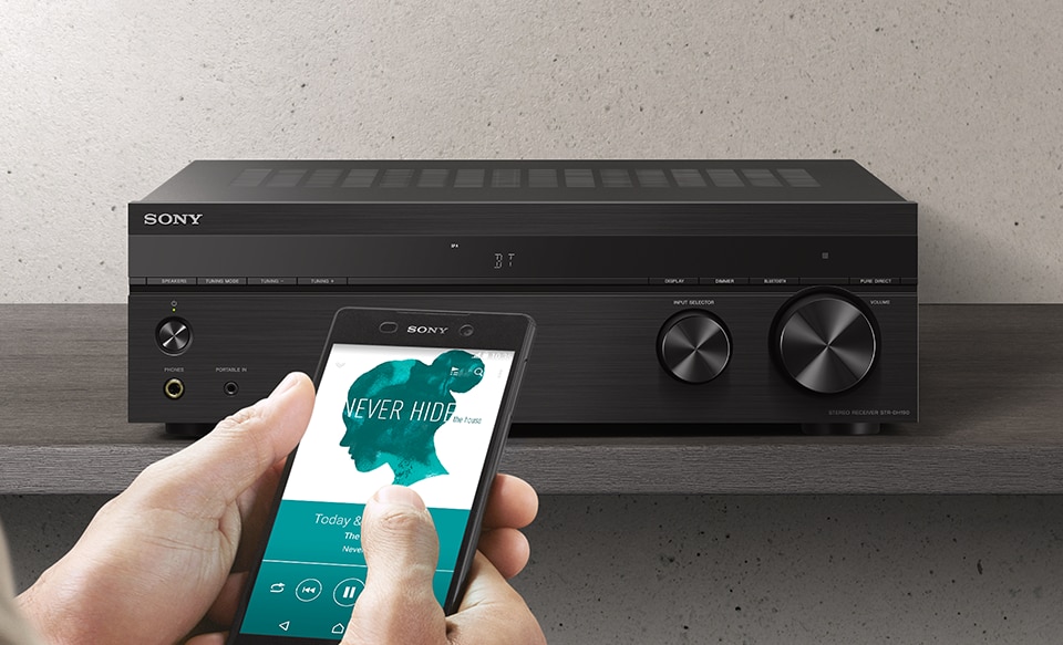 Stereofoninis imtuvas su patefono įvestimi ir „Bluetooth