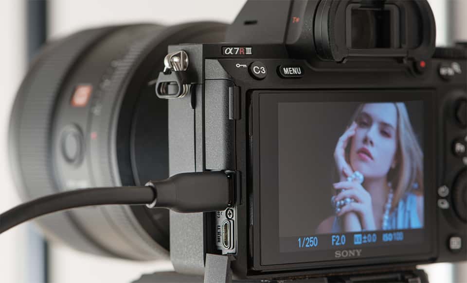 α7R III 35 mm viso kadro fotoaparatas su automatinio fokusavimo